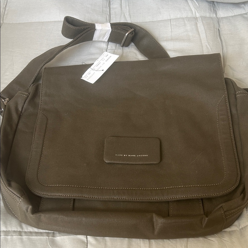 Marc Jacobs Olive Green Messenger Bag